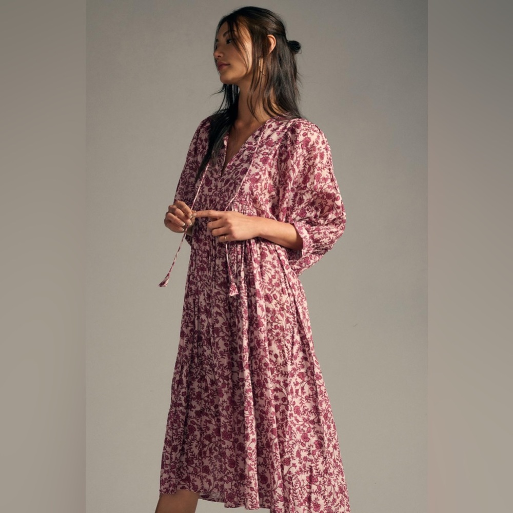 Sundry Blouson-Sleeve Dress Anthropologie